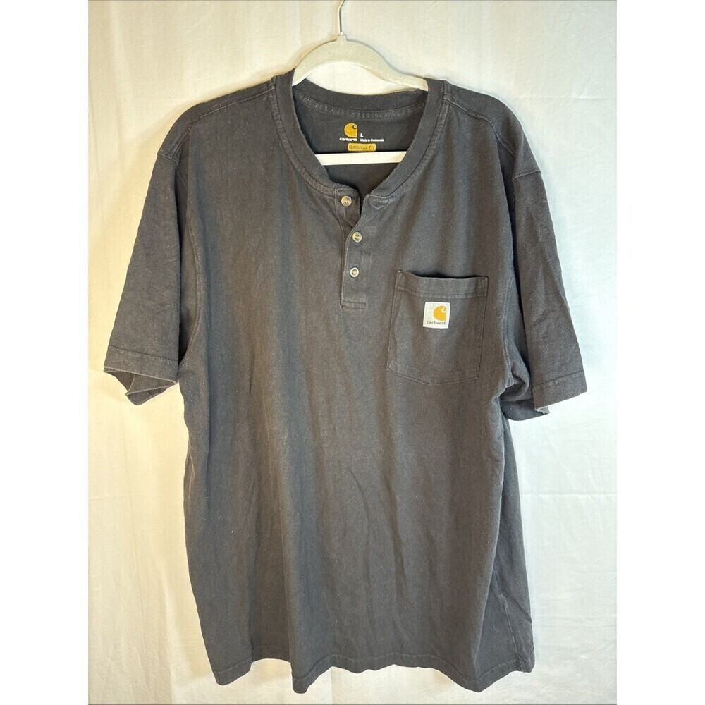 Men’s Carhartt Black Short Sleeve T Shirt Size Large Preowned